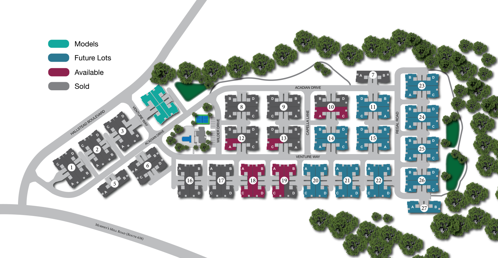 Vineyards at Hallstead Reserve Site Map