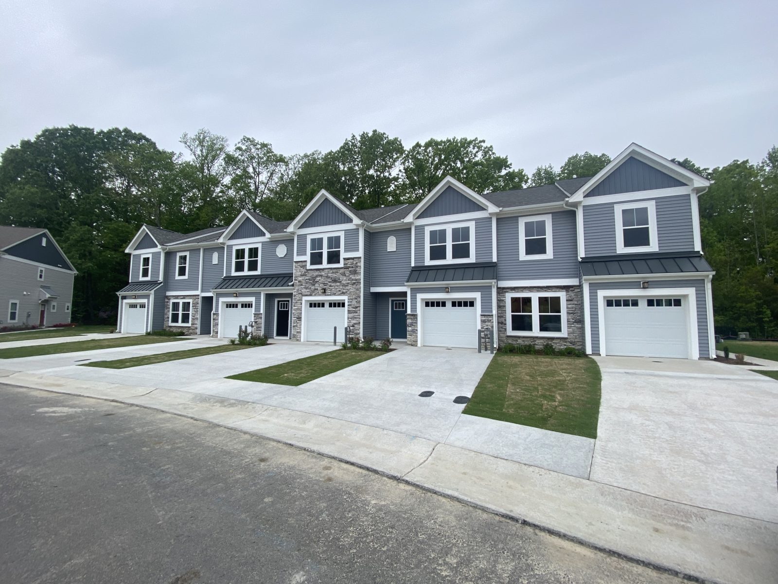 Two story townhome cluster at Array